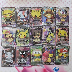 LOT OF 15 PIKACHU COSPLAY DIY POKEMON CARDS
