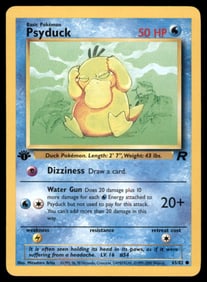 Psyduck 1st Ed. Rocket Pokemon Card