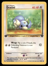Dratini 1st Ed. Rocket Pokemon Card