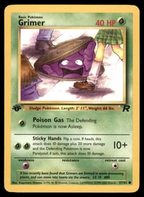 Grimer 1st Ed. Rocket Pokemon Card