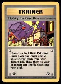 Nightly Garbage Run 1st Ed. Rocket Pokemon Card