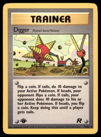 Digger 1st Ed. Rocket Pokemon Card