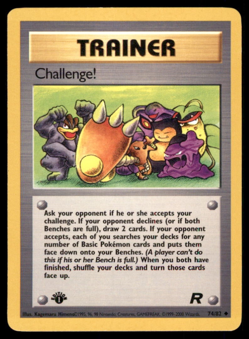 Challenge! 1st Ed. Rocket Pokemon Card: We offer combined shipping on multiple items. Buyers may also arrange their own shipping. LiveShipping is a separate and independent option for shipping that is NOT a part of the auction house or thei