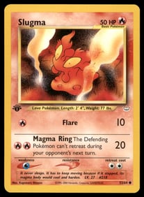 Slugma 1st Ed. Neo Pokemon Card