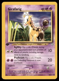Girafarig 1st Ed. Neo Pokemon Card