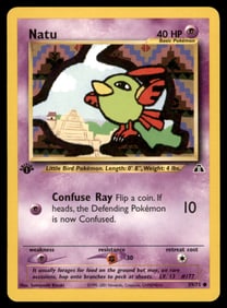 Natu 1st Ed. Neo Pokemon Card