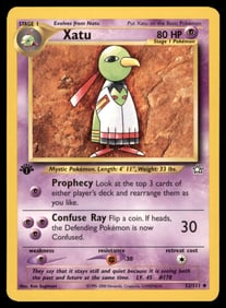 Xatu 1st Ed. Neo Pokemon Card