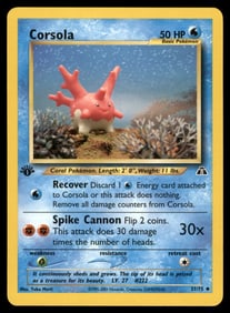 Corsola 1st Ed. Neo Pokemon Card