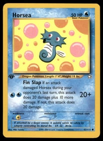 Horsea 1st Ed. Neo Pokemon Card