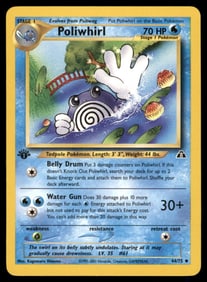 Poliwhirl 1st Ed. Neo Pokemon Card