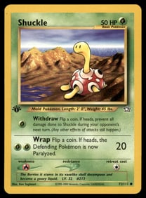 Shuckle 1st Ed. Neo Pokemon Card