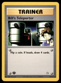 Bill's Transporter 1st Ed. Neo Pokemon Card