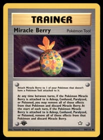 Miracle Berry 1st Ed. Neo Pokemon Card