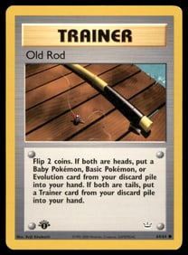 Old Rod 1st Ed. Neo Pokemon Card