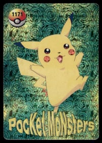 Pikachu Holo Prism Sticker Japanese Pokemon Card Pocket Monsters