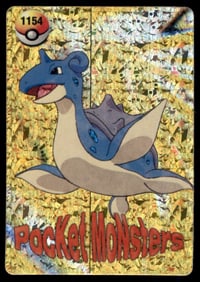 Lapras Holo Prism Sticker Japanese Pokemon Card Pocket Monsters