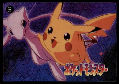 Pikachu & Mew Holo Prism Sticker Japanese Pokemon Card Pocket Monsters