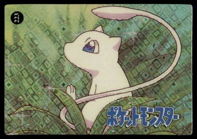 Mew Holo Prism Sticker Japanese Pokemon Card Pocket Monsters