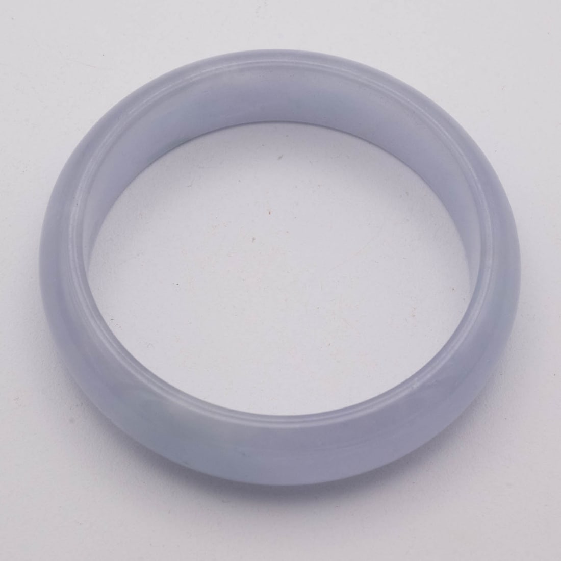 Chinese Carved Purple Jade Bangle (1 of 3)