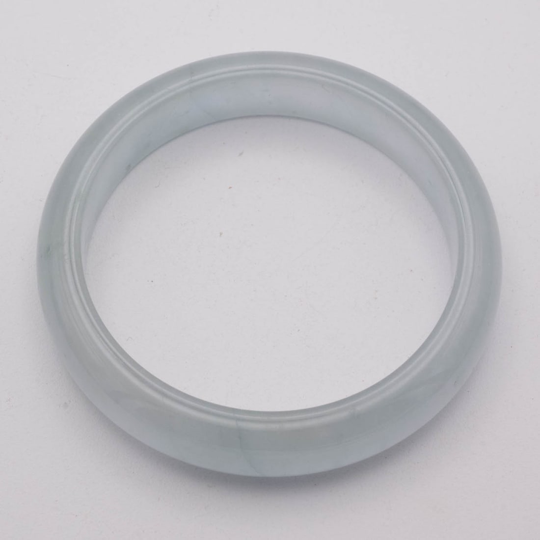 Chinese Carved Translucent Jade Bangle (1 of 3)