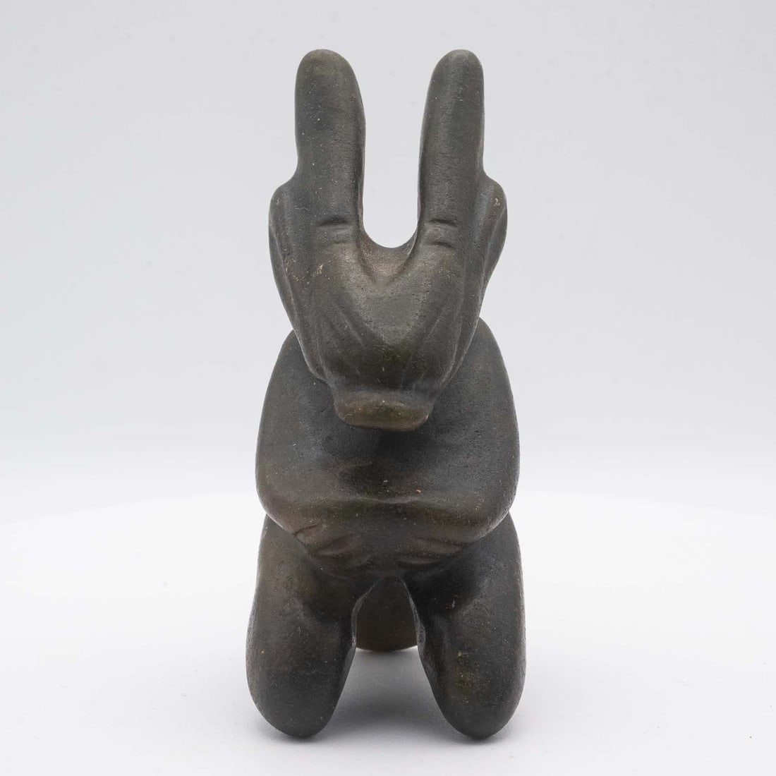 Archaic Chinese Hongshan Culture Jade Sun God Sculpture: Medium: Jade Size: 4x2x1.5 inches Age/Detail: Archaic Chinese Hongshan Culture Condition: great overall, check photo for condition reference. Provenance: Collection from Estate in Tribecca LiveShippin