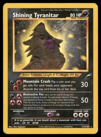 Shining Tyranitar Neo Destiny #113/105 Holo Pokemon Card