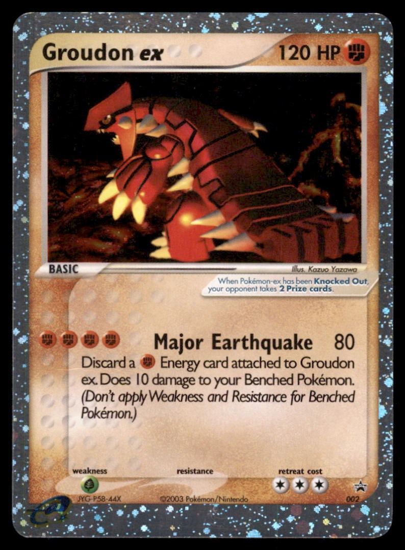 Groudon ex Nintendo Promos #002 Holo Pokemon Card: We offer combined shipping on multiple items. Buyers may also arrange their own shipping. LiveShipping is a separate and independent option for shipping that is NOT a part of the auction house or thei