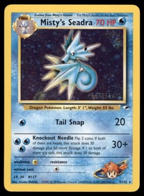 Misty's Seadra (Prerelease) WoTC Promo #009/132 Holo Pokemon Card