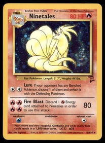 Ninetales Base Set 2 #013/130 Holo Pokemon Card