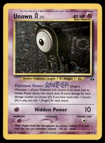 Unown [A] (14) Neo Discovery #14/75 Holo Pokemon Card