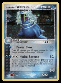 Team Aqua's Walrein Team Magma vs Team Aqua #6/95 Holo Pokemon Card