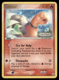 Torkoal Legend Maker  Stamped #27/92 Holo Pokemon Card