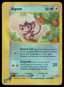 Aipom Aquapolis #067/147 Holo Pokemon Card