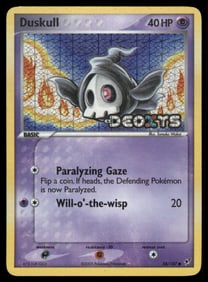 Duskull Stamped Deoxys #58/107 Holo Pokemon Card