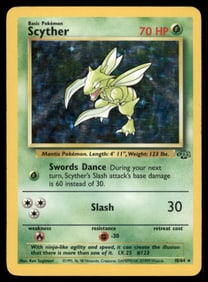 Scyther (10) Jungle #10/64 Holo Pokemon Card