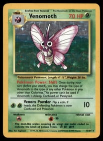 Venomoth (13) Jungle #13/64 Holo Pokemon Card