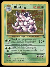 Nidoking Base Set 2 #011/130 Holo Pokemon Card