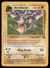 Aerodactyl (1) Fossil #01/62 Holo Pokemon Card