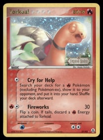 Torkoal Stamped Legend Maker #27/92 Holo Pokemon Card