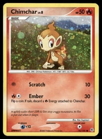 Chimchar Diamond and Pearl #76/130 Holo Pokemon Card