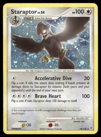 Staraptor Diamond and Pearl #16/130 Holo Pokemon Card