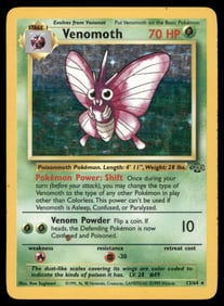 Venomoth (13) Jungle #13/64 Holo Pokemon Card