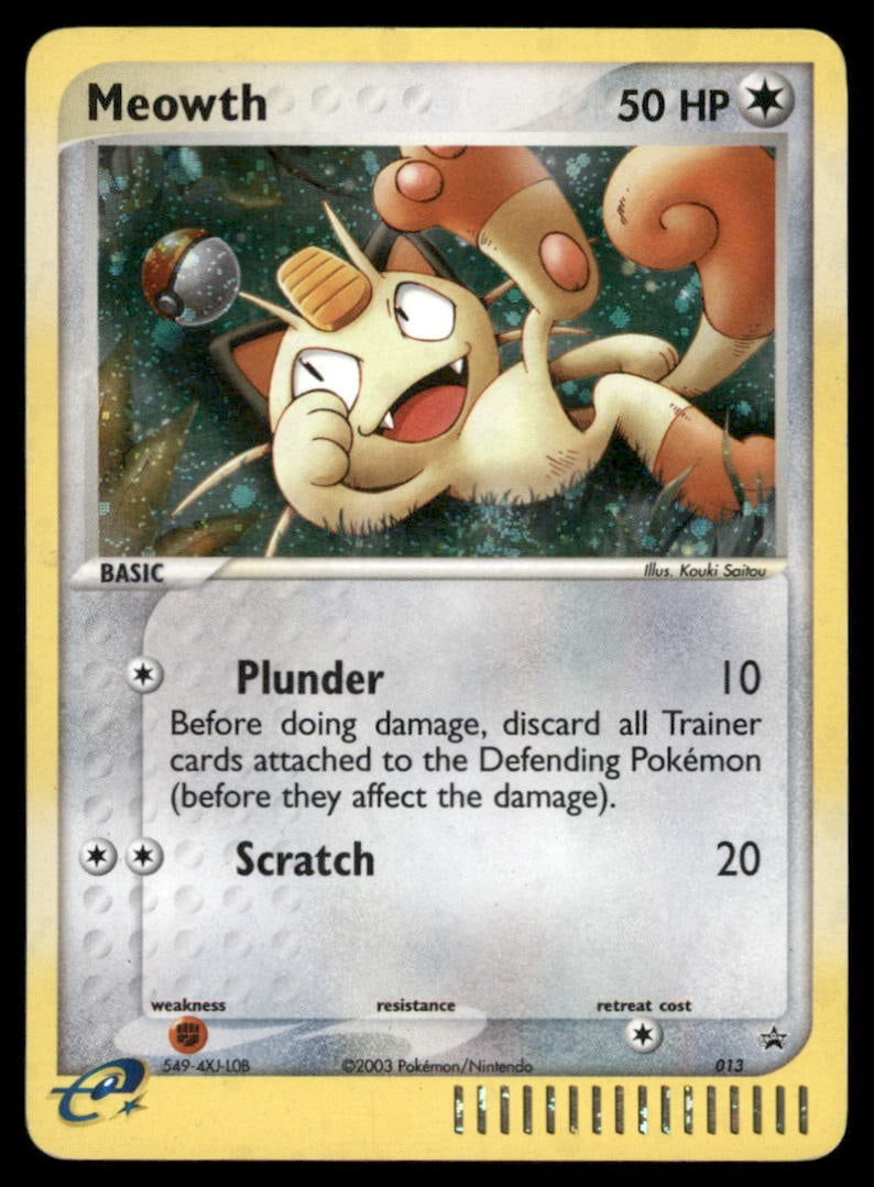 Meowth Nintendo Promos #013 Holo Pokemon Card (1 of 2)