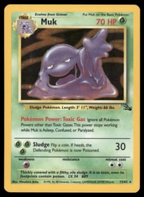 Muk (13) Fossil #13/62 Holo Pokemon Card