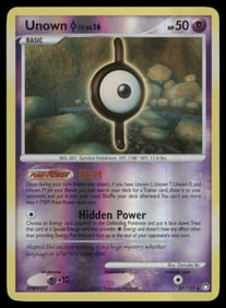 Unown [I] Mysterious Treasures #37/123 Holo Pokemon Card