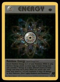 Rainbow Energy 1st ED. Team Rocket #17/82 Holo Pokemon Card