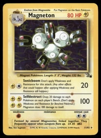 Magneton (11) Fossil #11/62 Holo Pokemon Card