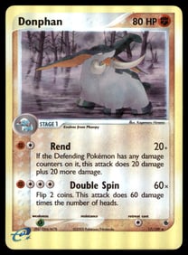 Donphan Ruby and Sapphire #17/109 Holo Pokemon Card