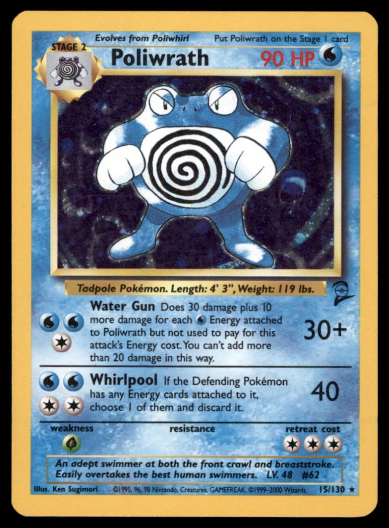 Poliwrath Base Set 2 #015/130 Holo Pokemon Card: We offer combined shipping on multiple items. Buyers may also arrange their own shipping. LiveShipping is a separate and independent option for shipping that is NOT a part of the auction house or thei