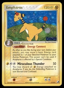 Ampharos Unseen Forces #1/115 Holo Pokemon Card